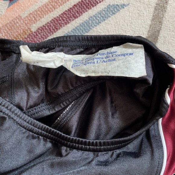 NWT Speedo Lycra Maroon/Black Racing Bathing Suit Women’s Size 30 - Picture 8 of 12